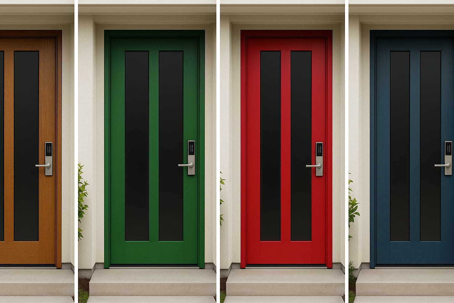 Steel and glass custom door